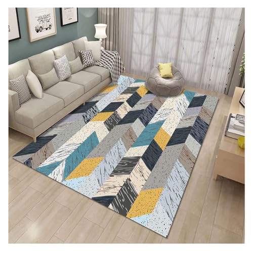 YOUCAI Modern Teppiche Matte Gemustert Luxuriöse Bodenmatte Große Teppich Schlichter Läufer Teppiche für den Innenbereich für Flur und Eingangsbereich Kinderzimmer LuanHua von YOUCAI