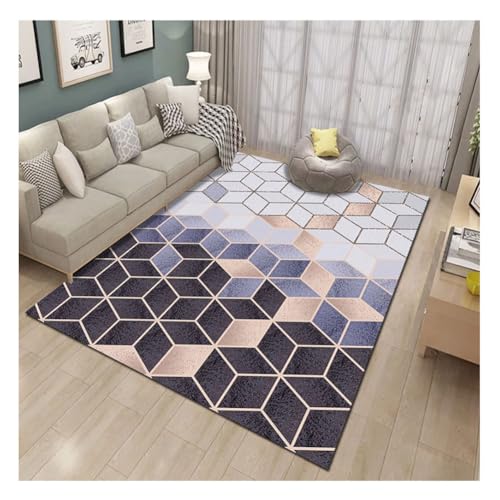 YOUCAI Modern Teppiche Matte Gemustert Luxuriöse Bodenmatte Große Teppich Schlichter Läufer Teppiche für den Innenbereich für Flur und Eingangsbereich Kinderzimmer V102 von YOUCAI