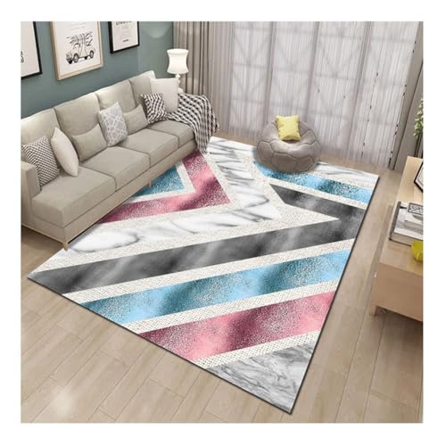 YOUCAI Modern Teppiche Matte Gemustert Luxuriöse Bodenmatte Große Teppich Schlichter Läufer Teppiche für den Innenbereich für Flur und Eingangsbereich Kinderzimmer V105 von YOUCAI