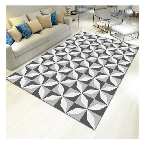 YOUCAI Modern Teppiche Matte Gemustert Luxuriöse Bodenmatte Große Teppich Schlichter Läufer Teppiche für den Innenbereich für Flur und Eingangsbereich Kinderzimmer V113 von YOUCAI
