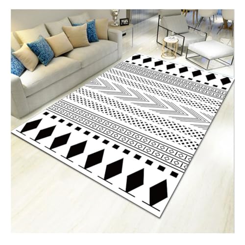 YOUCAI Modern Teppiche Matte Gemustert Luxuriöse Bodenmatte Große Teppich Schlichter Läufer Teppiche für den Innenbereich für Flur und Eingangsbereich Kinderzimmer X111 von YOUCAI