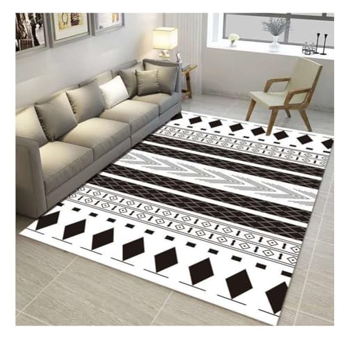 YOUCAI Modern Teppiche Matte Gemustert Luxuriöse Bodenmatte Große Teppich Schlichter Läufer Teppiche für den Innenbereich für Flur und Eingangsbereich Kinderzimmer v16 von YOUCAI