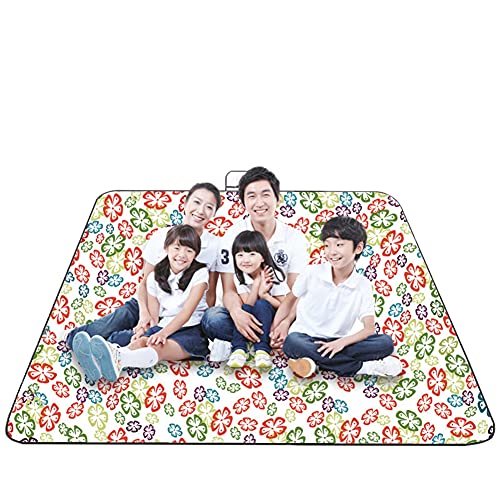 YOUCAI Picknickdecke, Campingdecke mit Wasserdichter Unterseite Stranddecke Strandmatte Campingdecke Familiengröße Matte für Picknicks, Essen Im Freien, Camping, Strand,Blume,150X150cm von YOUCAI