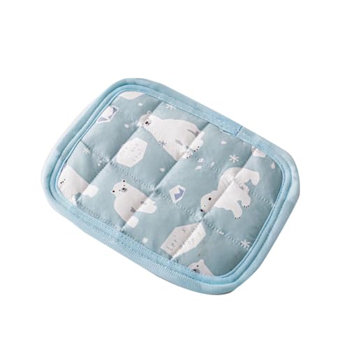 YOUCAI Sommer-Eisseide Kühlmatte Hamsternest Wendekissen Bettdecke Hundedecke Kühldecke Selbstkühlende für Meerschweinchen, Hamster, Kaninchen GrünWx von YOUCAI