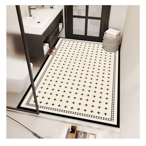 YOUCAI Teppiche Geometrische Kieselalgen-Bodenmatte rutschfeste Fußmatte Badewannenmatte Untertürteppich Mikrofaser-Läufer für Eingangsbereich, WC und Dusche BanJSG YOUCAI Teppiche Geometrische Kieselalgen-Bodenmatte rutschfeste Fußmatte Badewannenmatte Untertürteppich Mikrofaser-Läufer für Eingangsbereich, WC und Dusche BanJSG von YOUCAI