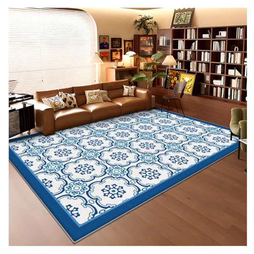 YOUCAI Traditioneller-Teppiche im Used-Look Geometrisches Samt-Kurzflor Rutschfester Teppich Bodenmatte für Kinderzimmer Schlafzimmer, Esszimmer und Bür RM8173KeT YOUCAI Traditioneller-Teppiche im Used-Look Geometrisches Samt-Kurzflor Rutschfester Teppich Bodenmatte für Kinderzimmer Schlafzimmer, Esszimmer und Bür RM8173KeT von YOUCAI