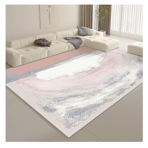 YOUCAI rutschfeste Cremefarben Abstrakter Teppichimitat läufer Kaschmir Wohnzimmer Kurzfloriger Plüsch Großflächiger Teppich für Schlafzimmer, Küche KX07 YOUCAI rutschfeste Cremefarben Abstrakter Teppichimitat läufer Kaschmir Wohnzimmer Kurzfloriger Plüsch Großflächiger Teppich für Schlafzimmer, Küche KX07 von YOUCAI