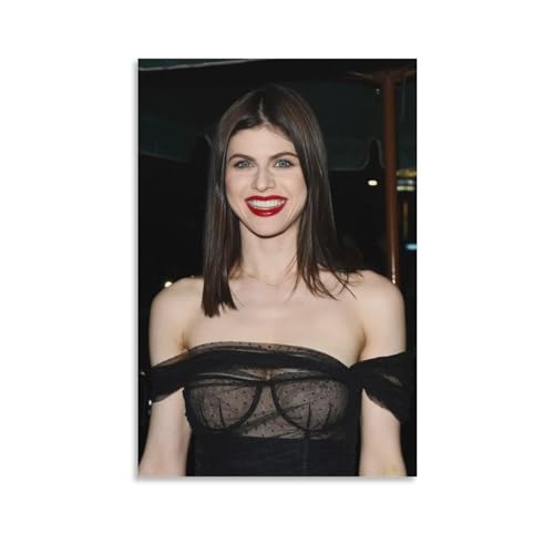 YOUMAN Alexandra Daddario Poster mit schöner amerikanischer Schauspielerin, Wandkunst, Poster, Rollen, Leinwand, Gemälde, Bild, Wohnzimmerdekoration, Zuhause, 60 x 90 cm von YOUMAN