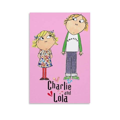 YOUMAN Charlie und Lola Poster, Anime, klassisches Leinwandbild, Poster, Wandkunst, dekoratives Bild, Drucke, moderne Dekoration, 50 x 75 cm von YOUMAN