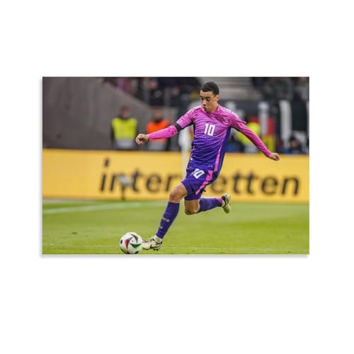 YOUMAN Jamal Musiala Sportman Deutschland Fußball-Poster, coole Kunstwerke, Gemälde, Wandkunst, Leinwanddrucke, hängende Bilder, Poster, 40 x 60 cm von YOUMAN