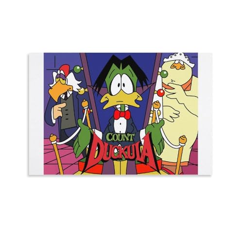 YOUMAN Poster, Motiv: Graf Duckula, Anime, TV-Serie, England, Kunstwerke, Bild, Druck, Poster, Wandkunst, Gemälde, Leinwand, Dekoration, Heimposter, 50 x 75 cm von YOUMAN