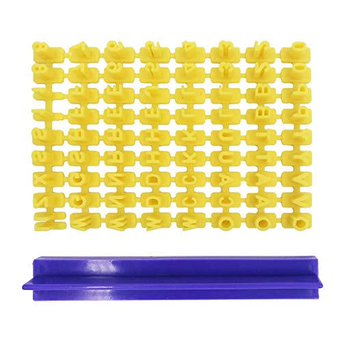 1 Set Zahlen & Buchstaben Keks Stempel Prägewerkzeug Fondant Werkzeug Harz Werkzeug von YOUNAFEN