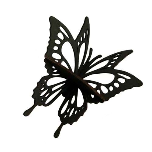 YOUNAFEN Elegantes hohles Aufbewahrungsregal in Schmetterlingsform, Holzregal, Badezimmerständer, künstlerischer Organizer für kleine Gegenstände, hohles Schmetterlings-Regal von YOUNAFEN