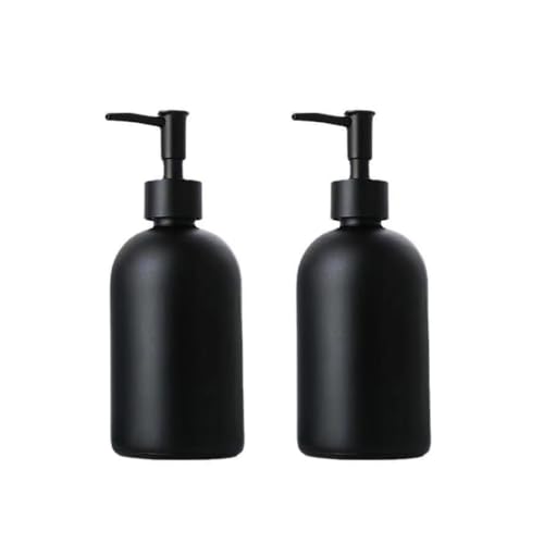 2 Stück 420-ml-Glasseifenspender,Schwarz Pump Liquid Shampoo Lotion Spenderflasche,Hand- und Geschirrseifenspender für Badezimmer, Küche, Arbeitsfläche, Waschraum 2 Stück 420-ml-Glasseifenspender,Schwarz Pump Liquid Shampoo Lotion Spenderflasche,Hand- und Geschirrseifenspender für Badezimmer, Küche, Arbeitsfläche, Waschraum von YOUNGBAO