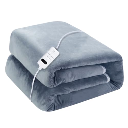 YOUNICE 220V/110V Wärme-Unterbett, Flanell Wärmeunterbett für Einzelbett, Heizdecke Bett Zwei Temperatur-Einstellungen mit Schalter Wärmedecke Winterliche 150x65cm von YOUNICE