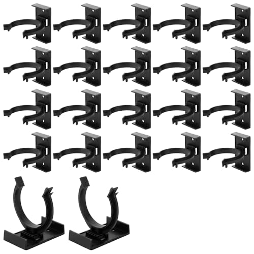 30 Sets Sockelleiste Küche, 39mm Sockelleisten Clips Sockelhalterungen Sockelfußclip Küche Sockel Clips, Schwarz Küchensockel Befestigung Mit 60 Schrauben Für Küchen Schränke Bettbeine von YOUNTHYE
