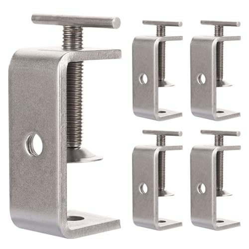 5 Stück C Klemme 65mm Trägerklemme Edelstahl 304 Kleine C Klemme Einstellbereich 20-64mm Edelstahl-Schweißklemme für Schweißen, Werkzeug, Heimwerken, Holzbearbeitung von YOUNTHYE