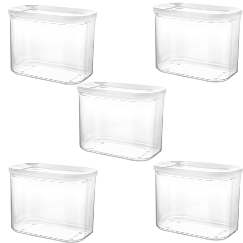 YOUNTHYE 5 teiliges Set Kunststoff Vorratsdosen mit Deckel Luftdicht,1000ML Rechteckige Küche Aufbewahrung & Organisation, Weiß Optima Zum Versiegeln und Konservieren von Lebensmitteln YOUNTHYE 5 teiliges Set Kunststoff Vorratsdosen mit Deckel Luftdicht,1000ML Rechteckige Küche Aufbewahrung & Organisation, Weiß Optima Zum Versiegeln und Konservieren von Lebensmitteln von YOUNTHYE