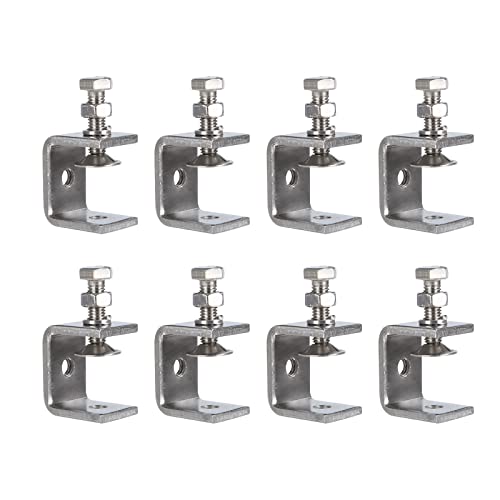 8 Stück C Klemme 30mm Edelstahl Klein Befestigungsklemme - Einstellbereich 16-25mm Trägerklemme für Schweißen, Werkzeug, Heimwerken, Holzbearbeitung von YOUNTHYE