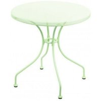 Runder Gartentisch aus Schmiedeeisen netty Grün Durchmesser 70x h71 cm von YOUR SELF
