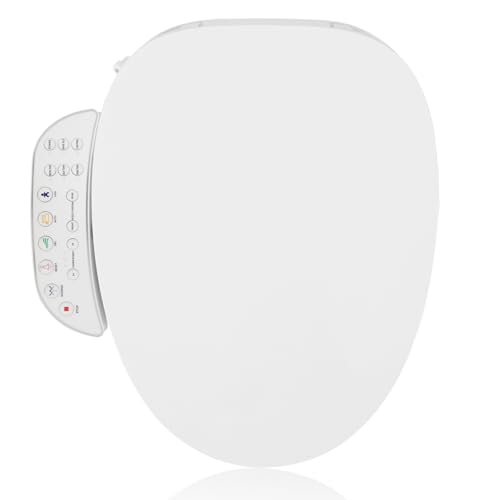 YOURLITE Intelligenter Toilettensitz mit Bidet, Beheizter WC-Sitz, Smart Toilettendeckel mit Selbstreinigender Düse, Temperaturanzeige, Nachtlicht & Energiesparfunktion, Desodorierung von YOURLITE