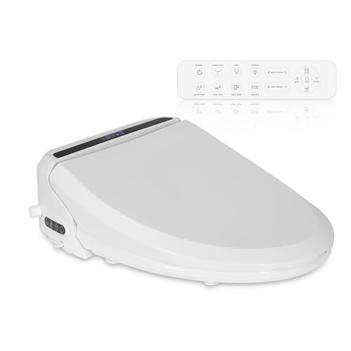 YOURLITE Intelligenter Toilettendeckel,WC Sitz mit Absenkautomatik,Smart Bidet Toilettensitz, Erwärmung, Spülung mit Warmem Wasser, Starke und Schwache Massage, Warmlufttrocknung (Mit Fernbedienung) von YOURLITE