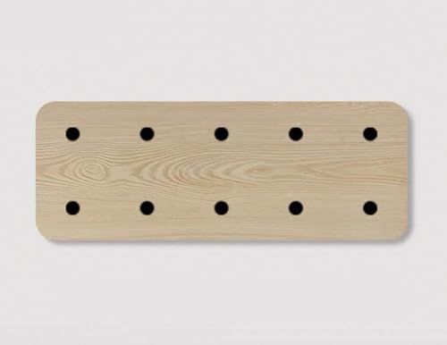 YOUROU Stecktafel aus Holz mit Holzstäbchen, robustes Wand-Organizer-Panel, Stecktafel-Kombinationsset, modulares Aufbewahrungsbrett-Set, kreatives Ausstellungsregal (Beige, 15 x 40 cm) von YOUROU