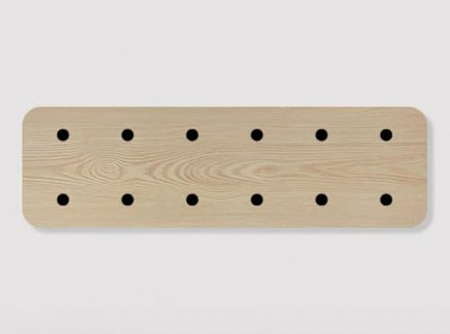 YOUROU Stecktafel aus Holz mit Holzstäbchen, robustes Wand-Organizer-Panel, Stecktafel-Kombinationsset, modulares Aufbewahrungsbrett-Set, kreatives Ausstellungsregal (Beige, 15 x 50 cm) von YOUROU