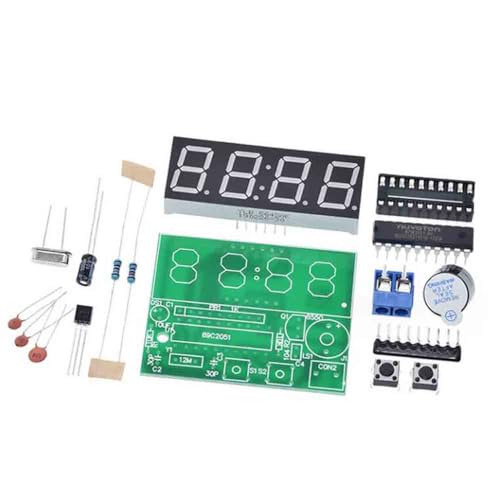 4 digit digital electronic clock AT89C2051 microcontroller digital clock DIY kit parts von YOURRYONG