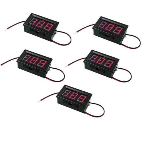 5pcs 0.28 Inch 0.36 Inch 0.56 Inch DC Digital Display Battery Voltmeter Electric Vehicle Digital Voltmeter (0.56 2line red) von YOURRYONG