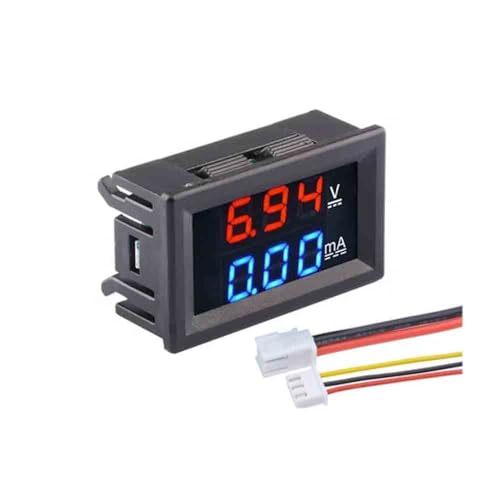 DC voltage and current digital LED 4-digit digital DC0-100V 200V 10A 50A (100V 10A Red Blue) von YOURRYONG