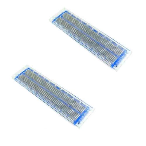 Mini bread board connection line transparent and spliceable hole board experimental board (2pcs 700 transparent) von YOURRYONG