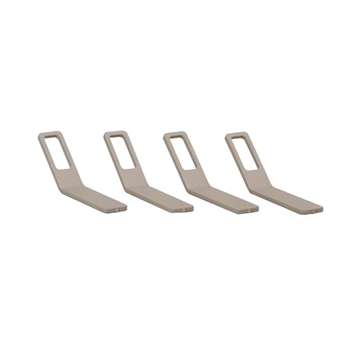 YOUS® Premium Kleiderhaken/Badezimmerhaken 4er Set Captain Hook (Graubeige) von YOUS
