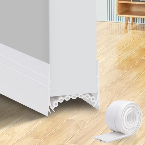 YOUSHARES Zugluftstopper für Türen Türdichtung Weiß - 100cm Silikon Luftzugstopper Selbstklebend Für 3,5-4,4cm Dicke Türen mit einem Spalt unten von 0,5-1.5cm geeignet, Türbodendichtung Dichtung YOUSHARES Zugluftstopper für Türen Türdichtung Weiß - 100cm Silikon Luftzugstopper Selbstklebend Für 3,5-4,4cm Dicke Türen mit einem Spalt unten von 0,5-1.5cm geeignet, Türbodendichtung Dichtung von YOUSHARES
