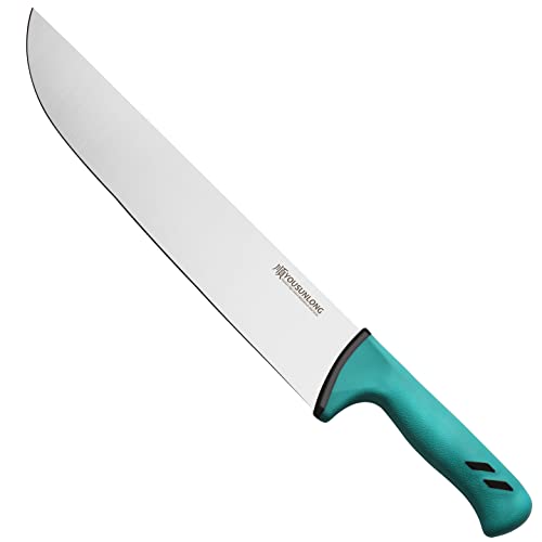 YOUSUNLONG Fleischermesser - Blockmesser -12,5 Zoll (317 mm) - Fleischverarbeitungsmesser - Hochwertige Klinge aus Molybdänstahl mit hohem Kohlenstoffgehalt und flexible gebogene Klinge von YOUSUNLONG