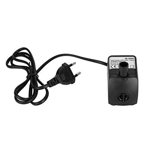 Springbrunnenpumpe 600L/H 8W Leises Aquarium-Tauchwasserpumpe Aquarium Bottom Saug Niedrige Filtrationspumpe für Aquarium-Springbrunnen-Tank Hydroponischer Teich Und Hinterhof 220-240 V Eu-Stecker von YOUTHINK