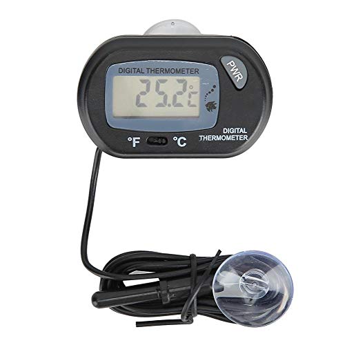 YOUTHINK Aquarium Thermometer LCD Digitalanzeige mit Saugnapf für Reptil Inkubator Aquarium Brooders Gewöchshaus von YOUTHINK