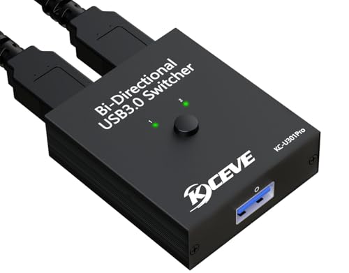 YOUTINGHDAV USB 3.0 Switch 2 PC, USB Switch 2 in 1 Out, USB 3.0 Switcher 2 Computer Teilen PC Tastatur, Maus, Drucker, Kompatibel mit Windows, Linux, Mac OS Keyboard Mouse Switch YOUTINGHDAV USB 3.0 Switch 2 PC, USB Switch 2 in 1 Out, USB 3.0 Switcher 2 Computer Teilen PC Tastatur, Maus, Drucker, Kompatibel mit Windows, Linux, Mac OS Keyboard Mouse Switch von YOUTINGHDAV