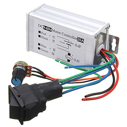 YOUTTOO DC Drehzahlregler, DC 12 V 24 V 36 V 48 V SoftStart Reversible Motor PWM Speed Control PWM Controller von YOUTTOO