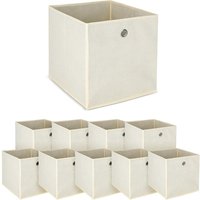 Trintion 10er Set Aufbewahrungsbox Faltbox Faltbare Stoff Faltkiste mit Fingerloch 32 x 32 x 32 cm für Kallax Regale oder Raumteiler Beige Trintion 10er Set Aufbewahrungsbox Faltbox Faltbare Stoff Faltkiste mit Fingerloch 32 x 32 x 32 cm für Kallax Regale oder Raumteiler Beige von YOUYIJIA