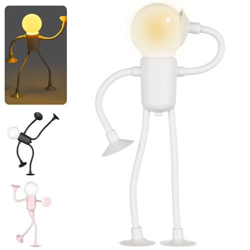 YOUYIKE Changeable Shape Funny Sportsman Night Light, Lustiges Sportler Nachtlicht, Saugnapf Biegbare Schreibtischlampe, Mini Schlafzimmer Kinderzimmer Deko Jungen Mädchen von YOUYIKE
