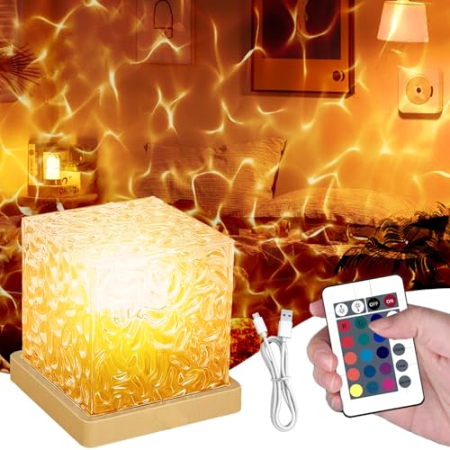 YOUYIKE LED Sternenhimmel Projektor Kinder, Sternenhimmel Projektor mit 16 RGB Farbwechsel, Nordlicht Lampe für Schlafzimmer, LED Wave Lamp, für Kinder/Schlafzimmer/Party von YOUYIKE