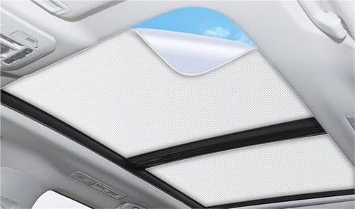 YOUZKA Auto Adsorption Schiebedach Sonnenschirm Abdeckung Für Highlander 2015 2016-2024 Wärmedämmung Dachfenster Aufkleber Zubehör Innenvisier(Beige 2pcs) von YOUZKA
