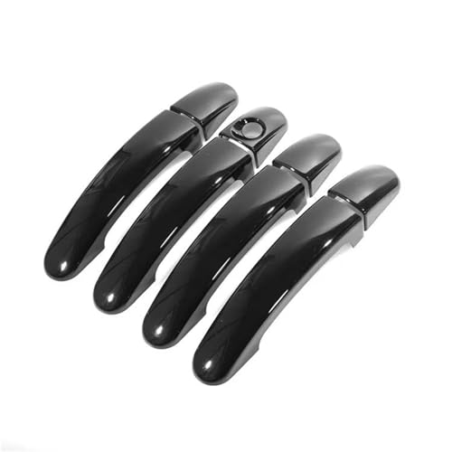 YOUZKA Griffdekorabdeckung Glänzend Schwarz Chrom Auto Außentürgriff Abdeckung Trim Für Ford Für Falcon FG FGX G6E XR6 XR8 XT 2009-2016(Schwarz) von YOUZKA
