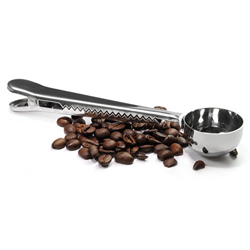 Kaffeedosierlöffel mit Klammer aus Edelstahl, Kaffeemaß, Kaffee Dosierer, Kaffeelöffel für Espresso, Kaffee ect. Messlöffel, Marke YOUZiNGS von YOUZiNGS