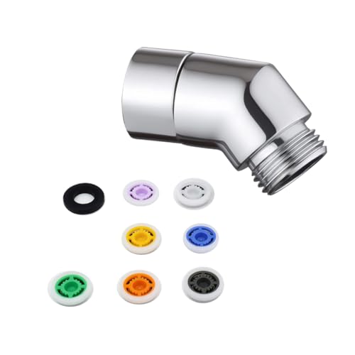 YOYEAH 1 Stück Duschschlauch Adapter mit Winkelstück für Handbrause - 45 Grad Duschkopf Gelenkstück, Beweglich und Effizient für Handbrause Dusche - Wassersparer YOYEAH 1 Stück Duschschlauch Adapter mit Winkelstück für Handbrause - 45 Grad Duschkopf Gelenkstück, Beweglich und Effizient für Handbrause Dusche - Wassersparer von YOYEAH