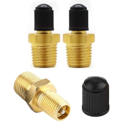 YOYEAH 2 Stück 1/4" NPT-Kupferventil, Messing Luchtcompressor, Luftkompressorventil Autoventil Tank Füllventile Prüfventil Reifenventil Felgenventile YOYEAH 2 Stück 1/4" NPT-Kupferventil, Messing Luchtcompressor, Luftkompressorventil Autoventil Tank Füllventile Prüfventil Reifenventil Felgenventile von YOYEAH