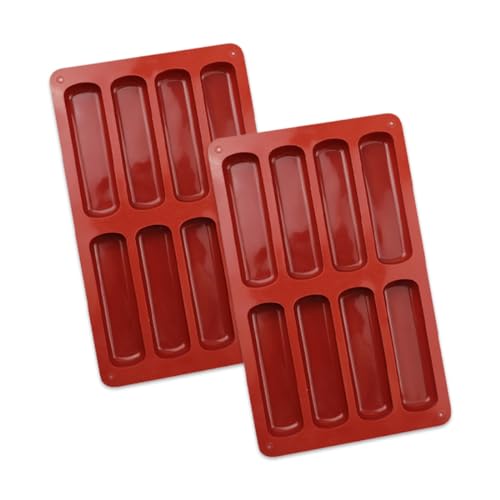 YOYEAH 2er Set Silikon Backform für Riegel - 8 Mulden Müsliriegel Form, Antihaftbeschichtete Rechteckige Silikonform für Schokolade, Brownies, Käsekuchen, Cornbrot und mehr YOYEAH 2er Set Silikon Backform für Riegel - 8 Mulden Müsliriegel Form, Antihaftbeschichtete Rechteckige Silikonform für Schokolade, Brownies, Käsekuchen, Cornbrot und mehr von YOYEAH