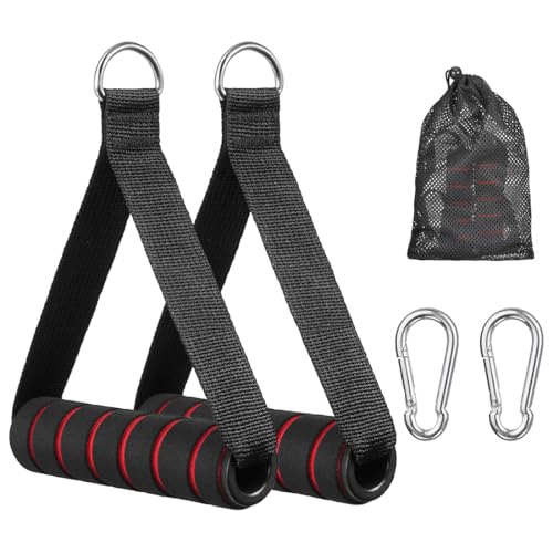 YOYEAH Einhandgriff Kabelzug Fitness Griffe - 2stk Seilzug Griffe für Trizeps Übung, rutschfest Kabelzug Griff mit 2 Schnallen, Fitness-Zubehör von YOYEAH