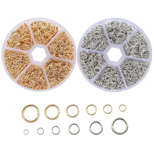YOYEAH-Kit d'Anneaux de Saut en Acier Inoxydable Pour Fabrication de Bijoux - 2780 Pièces - Apprêts Bijoux en Métal de Haute Qualité - Boîte de Rangement Incluse YOYEAH-Kit d'Anneaux de Saut en Acier Inoxydable Pour Fabrication de Bijoux - 2780 Pièces - Apprêts Bijoux en Métal de Haute Qualité - Boîte de Rangement Incluse von YOYEAH